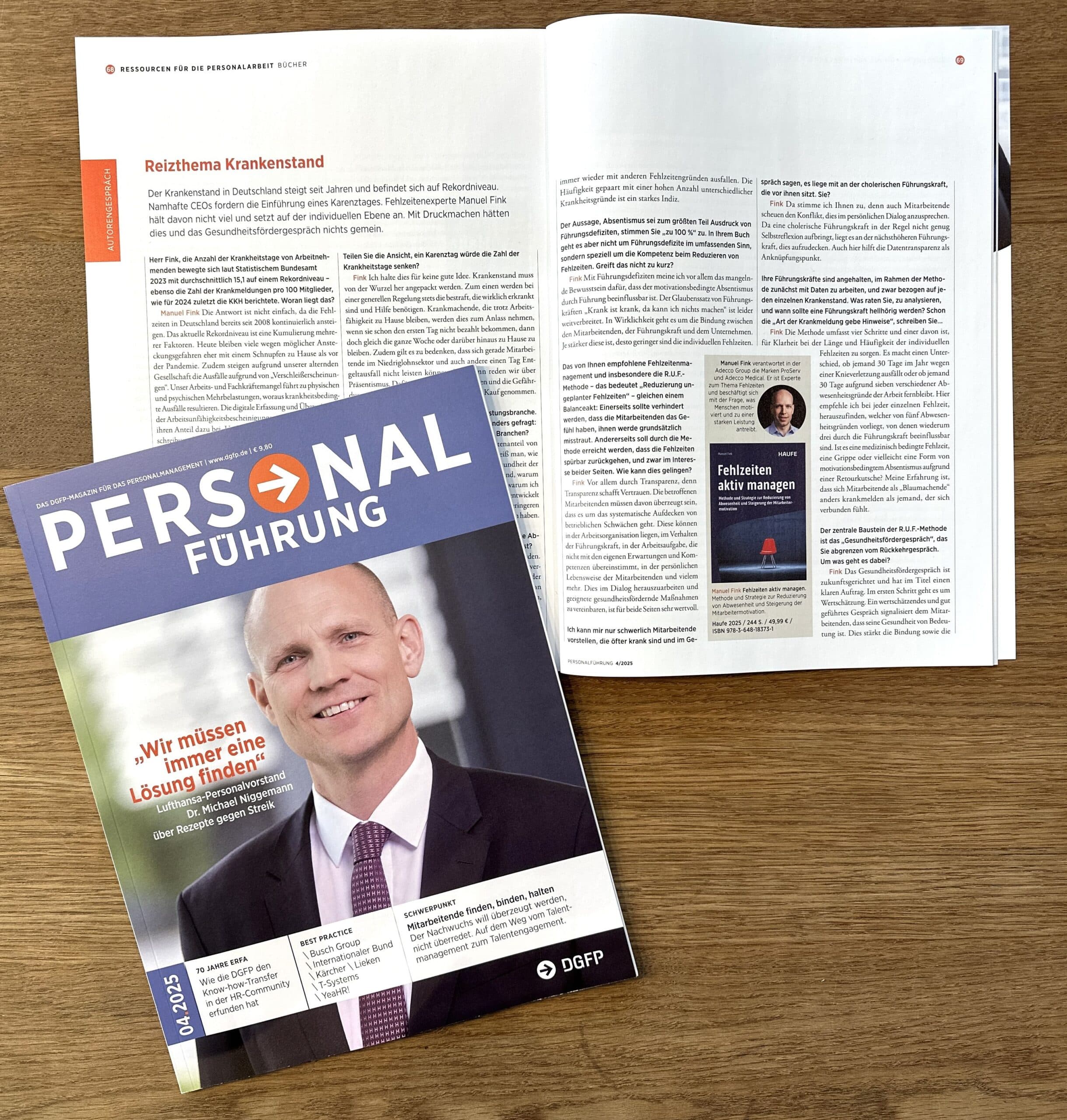 Interview in der Fachzeitschrift PERSONALFÜHRUNG